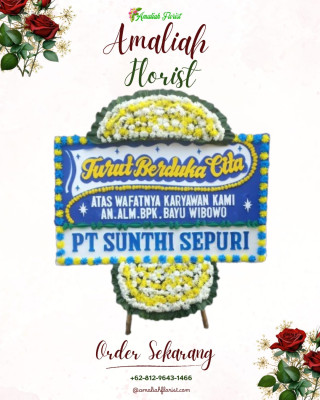 Papan Bunga Duka di Baki